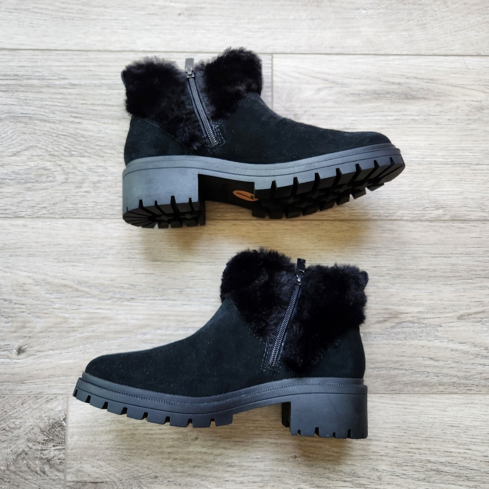 Koolabura by Ugg Berea Fuzz Ankle Boots Womens 7 Faux Fur Winter Nwot - Picture 6 of 13
